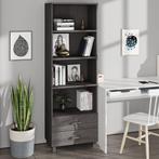 vidaXL Buffet HAMAR Gris clair 60x35x180 cm Bois de pin, Maison & Meubles, Verzenden, Neuf