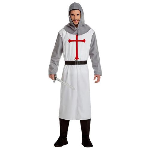 Ridder Kostuum Wit Heren, Kleding | Heren, Carnavalskleding en Feestkleding, Nieuw, Verzenden