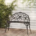 vidaXL Banc de jardin 100 cm Aluminium coulÃ© Noir, Verzenden