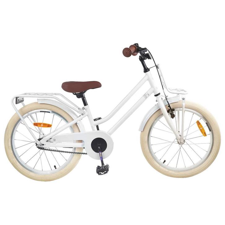 vidaXL Kinderfiets 20 Inch voor 6-11 jaar oud Wit, Vélos & Vélomoteurs, Vélos | Vélos de course, Envoi