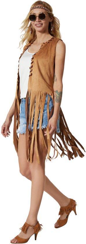 2dekans | dressforfun - dameskostuum hippie vest - L -, Vêtements | Femmes, Costumes de carnaval & Vêtements de fête, Enlèvement ou Envoi