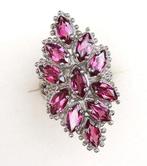 Zilver, Ring Flamme de Vénus granaat: Passie, charisma &