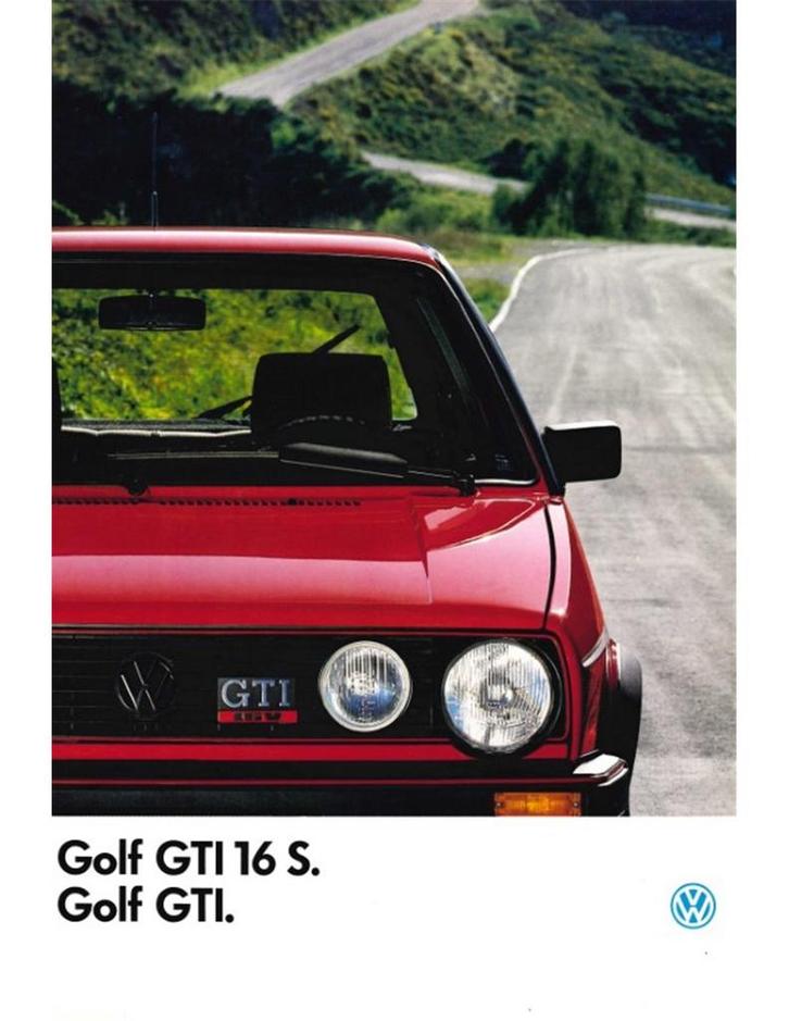 1986 VOLKSWAGEN GOLF GTI 16V BROCHURE FRANS, Boeken, Auto's | Folders en Tijdschriften