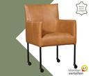 Leren eetkamerstoel Desire - Granada Sahara (cognac) -, Huis en Inrichting, Nieuw, Leer, Ophalen of Verzenden, Eén
