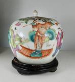 Pot - Porselein - dekselpot, Antiek en Kunst