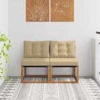 vidaXL 2 Stuk Buiten Middelste sofa, Verzenden