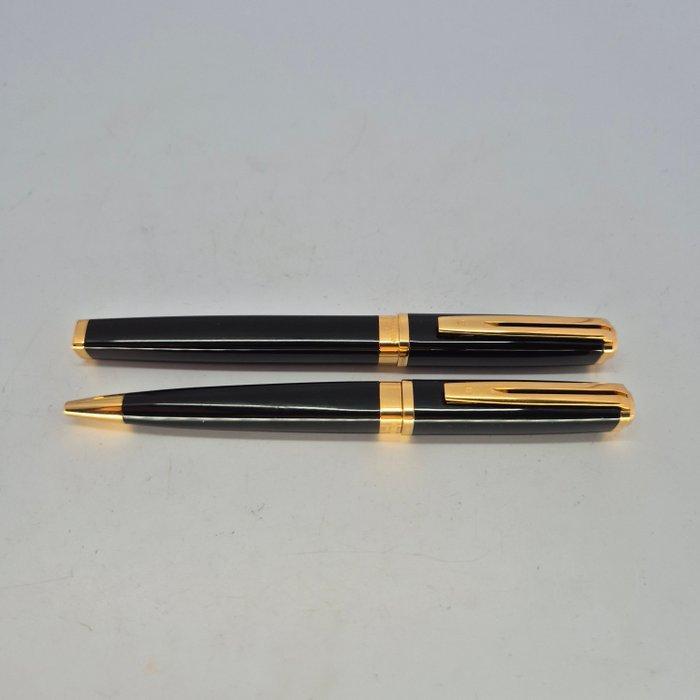 Waterman - Exception set - Fountain pen (18k gold nib M) and, Verzamelen, Pennenverzamelingen