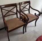 Fauteuil - Bois - Une paire de fauteuils rembourrés vintage