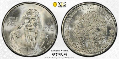 Mexico. 100 Pesos 1978 - PCGS MS66, Postzegels en Munten, Munten | Europa | Niet-Euromunten