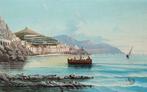 XIX secolo - Veduta della costiera, Antiquités & Art, Art | Peinture | Classique