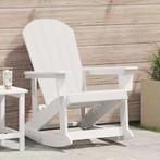 vidaXL Adirondack Schommelstoel Wit 92 x 73,5 x 92 cm HDPE, Jardin & Terrasse, Chaises de jardin, Verzenden