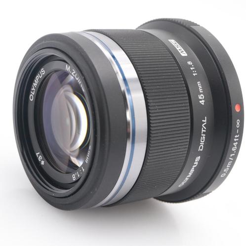Olympus MFT 45mm F/1.8 zwart M.Zuiko Digital | Tweedehands, Audio, Tv en Foto, Foto | Lenzen en Objectieven, Zo goed als nieuw