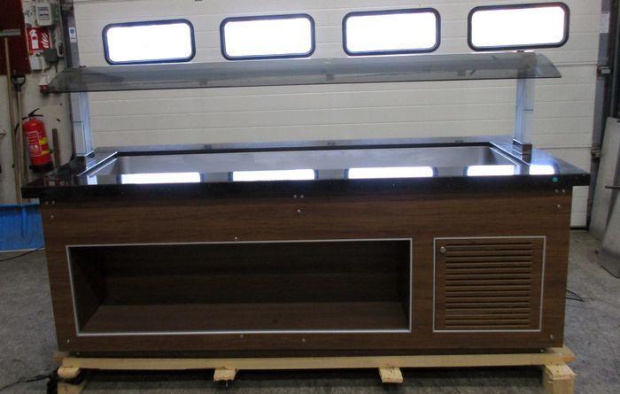 Saladette Saro SB-C-230-INF Cold, Koelbuffet, B230 x D88 x, Zakelijke goederen, Horeca | Keukenapparatuur