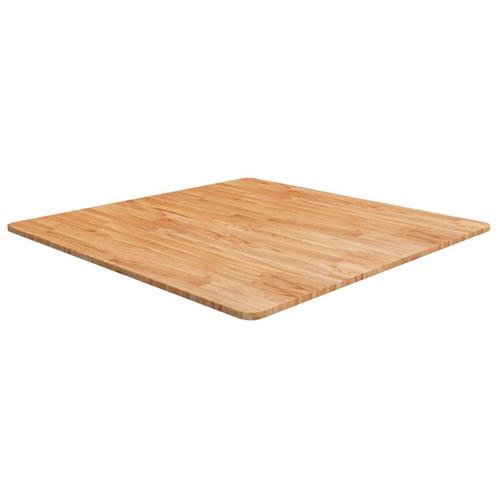 vidaXL Tafelblad vierkant 90x90x1,5cm massief eiken, Maison & Meubles, Pièces pour table, Envoi