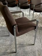 Walter Knoll - Stoel (6) - Leer, stof, gechromate stalen