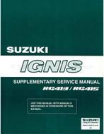 2003 SUZUKI IGNIS SUPPLEMENT SERVICE MANUAL ENGELS