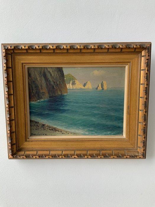 Mario Falchi (1950) - Capri, Antiek en Kunst, Kunst | Schilderijen | Klassiek