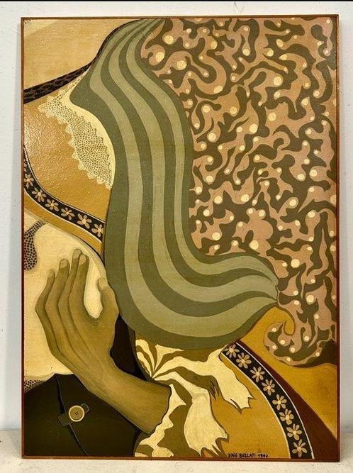 Dino Buzzati Traverso (1906–1972), A firma di - La mano che, Antiek en Kunst, Kunst | Schilderijen | Klassiek