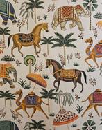 300x280 cm! Aziatische stof met kamelen en olifanten -, Antiek en Kunst