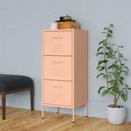 vidaXL Armoire de rangement Rose 42,5x35x101,5 cm Acier, Maison & Meubles, Verzenden, Neuf