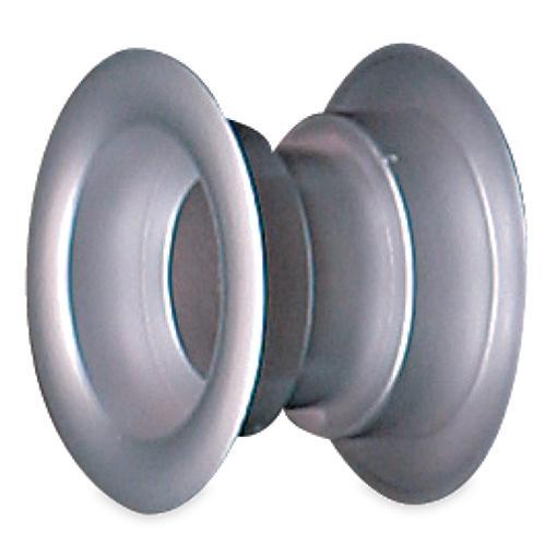 Rond deurrooster Ø40mm - kunststof metallic grijs, Doe-het-zelf en Bouw, Ventilatie en Afzuiging, Nieuw, Verzenden