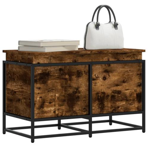 vidaXL Opbergbox met deksel 80x40x51,5 cm bewerkt hout, Doe-het-zelf en Bouw, Kratten en Dozen, Nieuw, Verzenden