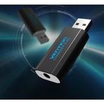 3D USB externe geluidskaart naar 3.5mm audio microfoon AU..., Nieuw, Verzenden
