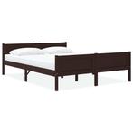 vidaXL Cadre de lit sans matelas pin massif marron, Verzenden