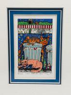 James Rizzi (1950-2011) - Cat on a can · 3D silkscreen