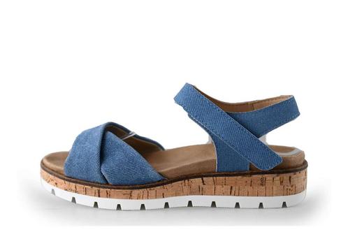 Feyn Sandalen in maat 38 Blauw | 5% extra korting, Kleding | Dames, Schoenen, Blauw, Gedragen, Sandalen of Muiltjes, Verzenden