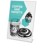 Menuhouder L-standaard A4 Staand, Verzenden