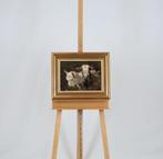 Willem Hendrik van der Nat (1864–1929) - Twee kleine geiten, Antiek en Kunst
