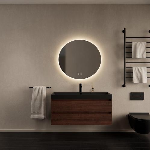 Badkamermeubelset Gliss Design Milan Met Lako Mat Zwarte, Doe-het-zelf en Bouw, Sanitair, Bad, Nieuw, Ophalen of Verzenden