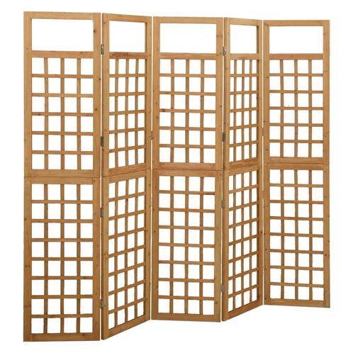 vidaXL Kamerscherm/trellis met 5 panelen 201,5x180 cm, Huis en Inrichting, Woonaccessoires | Overige, Nieuw, Verzenden