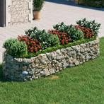 vidaXL Gabion plantenbak verhoogd 300x100x50 cm, Tuin en Terras, Bloempotten, Verzenden, Nieuw