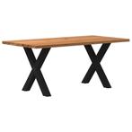 vidaXL Eettafel rechthoekig 180x90x74 cm massief eikenhout, Huis en Inrichting, Tafels | Eettafels, Verzenden, Nieuw