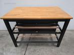 houten werktafels (2x), Ophalen