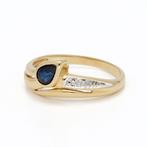 Bague - 18 carats Or jaune - Diamant - Saphir, Bijoux, Sacs & Beauté