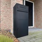 ParcelXL DuoBox -  Pakketbrievenbus apart postvak - Zwart, Tuin en Terras, Verzenden, Nieuw, Overige materialen, Staande brievenbus