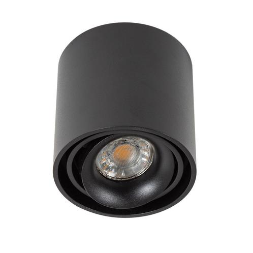 Spots opbouw Oliver Opbouwspot Rond Zwart Binnenverlichting, Huis en Inrichting, Lampen | Overige, Verzenden