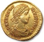 Romeinse Rijk. Theodosius I (379-395 n.Chr.). Goud Solidus,