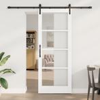 vidaXL Schuifdeur met Hardware Set ORKDALWit 83x211 cm, Verzenden, Nieuw