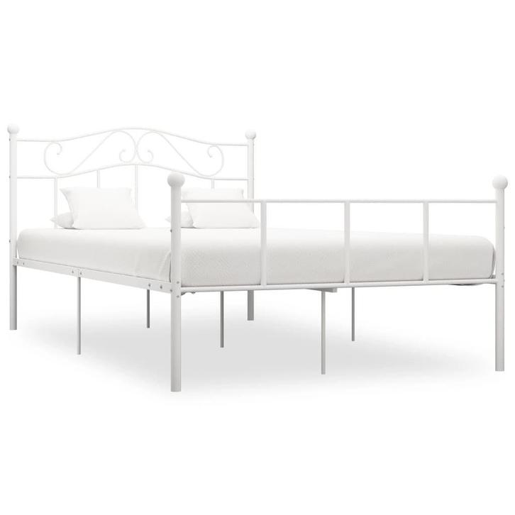 Bedframe Wit 160x200 | Tweede Kansje OP = OP, Huis en Inrichting, Slaapkamer | Bedden, 160 cm, 200 cm, Wit, Nieuw, Metaal, Tweepersoons