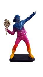 Statua Scultura - sculptuur, Figura Stile Banksy -1,3 kg -, Antiek en Kunst