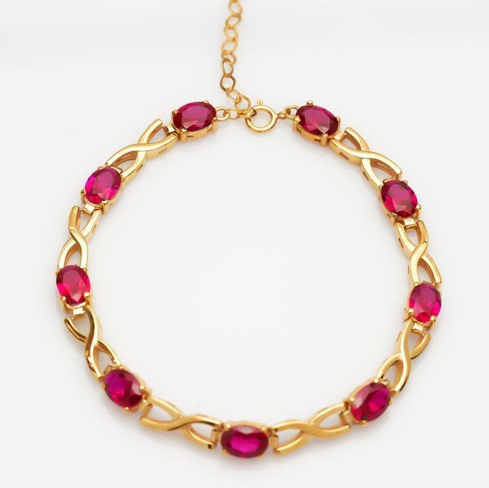 Zonder Minimumprijs - Armband - 14 karaat Zilver, Geel goud, Handtassen en Accessoires, Armbanden