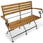 Houten Tuinbank Inklapbaar - Acaciahout - Retour Deal - V..., Tuin en Terras, Tuinbanken, Verzenden, Nieuw, Hout