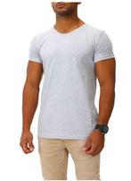 Tweedekans | JOE FRANKS T-shirt High V-hals Grijs Melange –, Kleding | Dames, T-shirts, Ophalen of Verzenden, Nieuw
