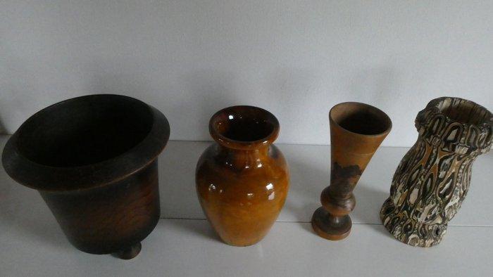 Vaas (4) - Diverse afwerkingen en houtsoorten, Antiek en Kunst, Curiosa en Brocante