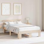 vidaXL Bedframe met hoofdbord 120x190 cm Massief grenen hout, Huis en Inrichting, Verzenden, Nieuw