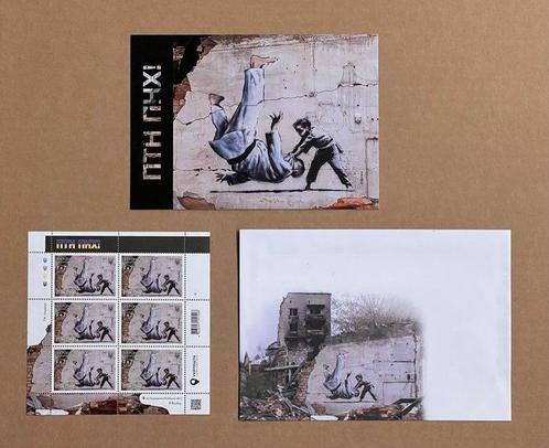 Banksy - FCK PTN ( !) – Ensemble complet (Feuille de, Collections, Cartes postales | Étranger
